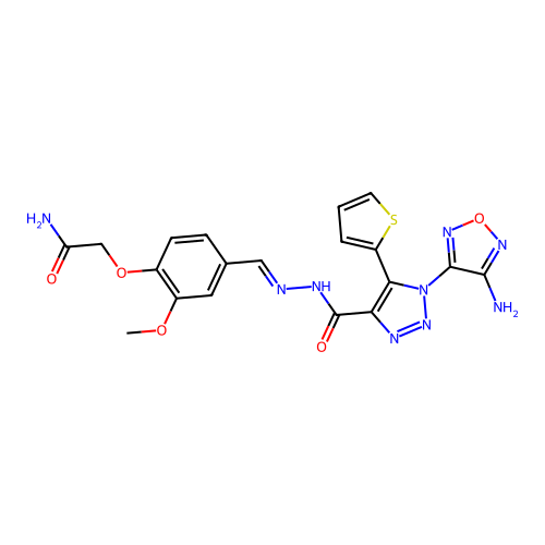 C19H17N9O5S structure