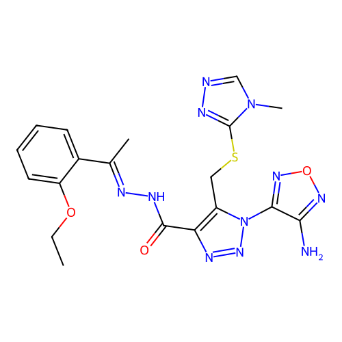 C19H21N11O3S structure