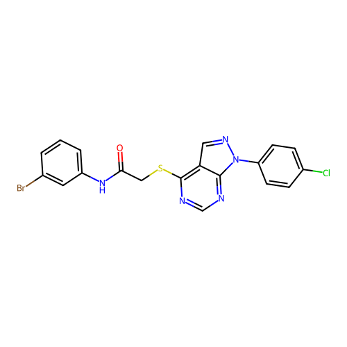 C19H13BrClN5OS structure