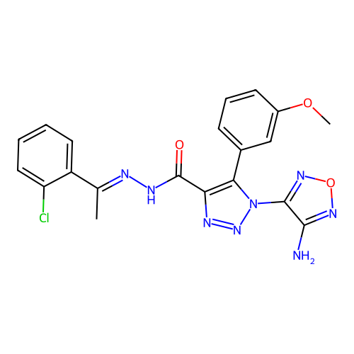 C20H17ClN8O3 structure