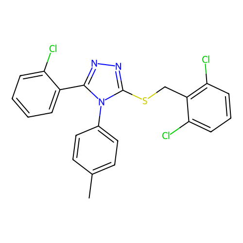 C22H16Cl3N3S structure