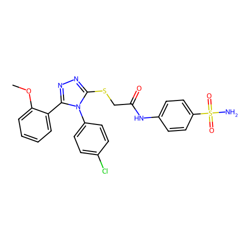 C23H20ClN5O4S2 structure