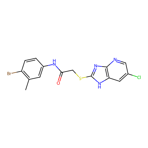 C15H12BrClN4OS structure