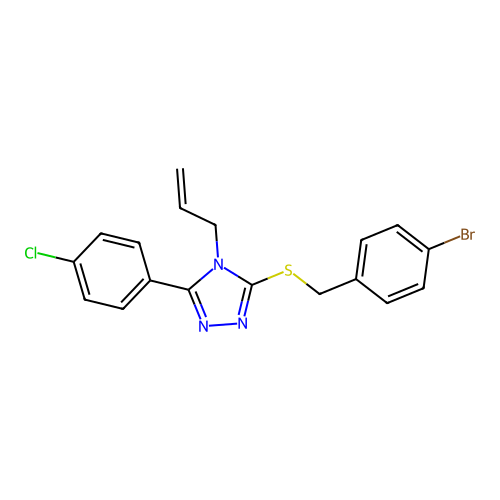 C18H15BrClN3S structure