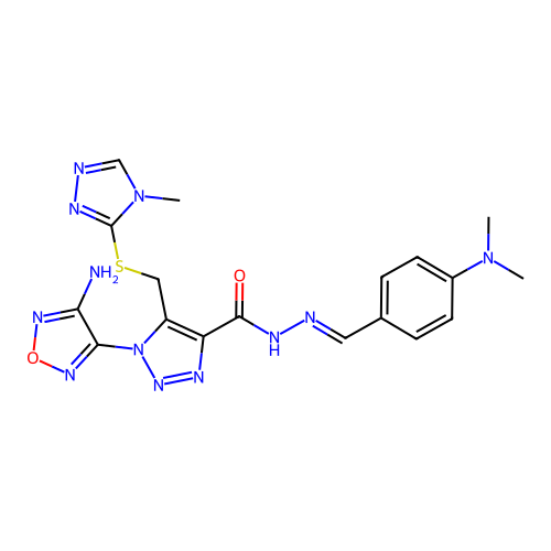 C18H20N12O2S structure