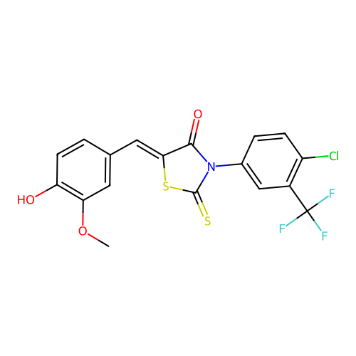 C18H11ClF3NO3S2 structure