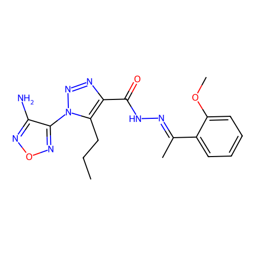 C17H20N8O3 structure