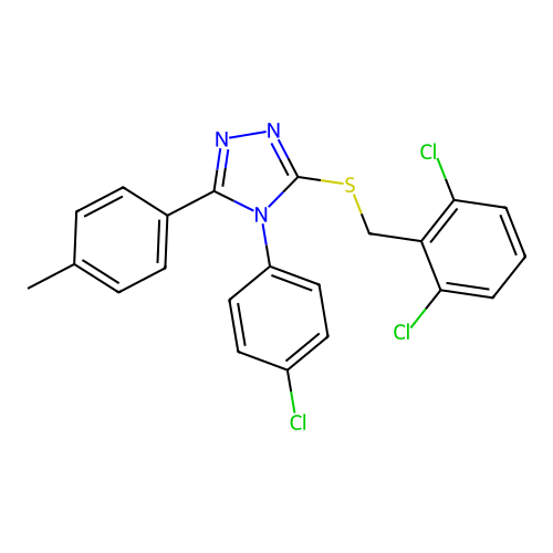 C22H16Cl3N3S structure
