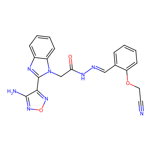 C20H16N8O3 structure
