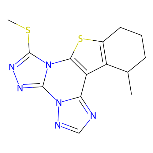 C14H14N6S2 structure