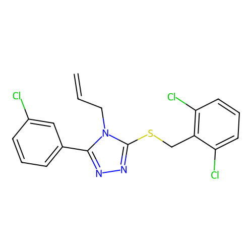 C18H14Cl3N3S structure