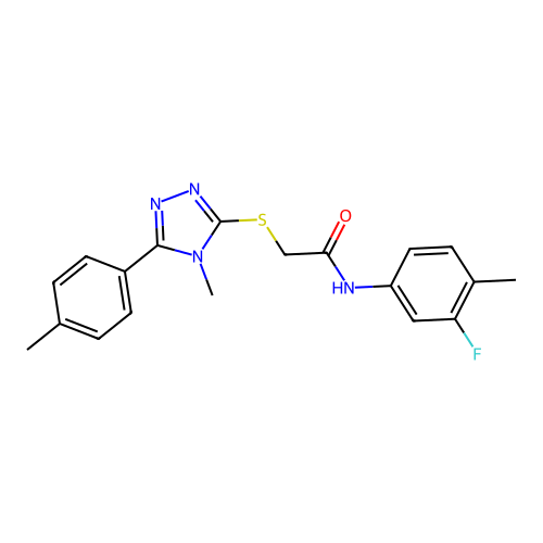 C19H19FN4OS structure