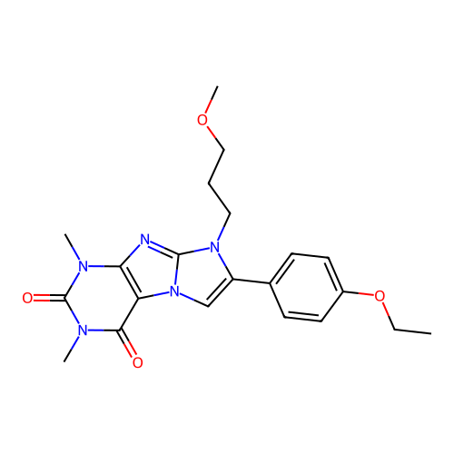 7-(4-ethoxyphenyl)-8-(3-methoxypropyl)-1,3-dimethyl-1H-imidazo[2,1-f]purine-2,4(3H,8H)-dione structure