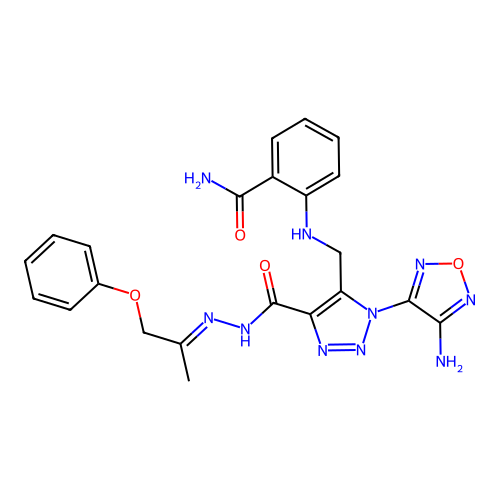 C22H22N10O4 structure