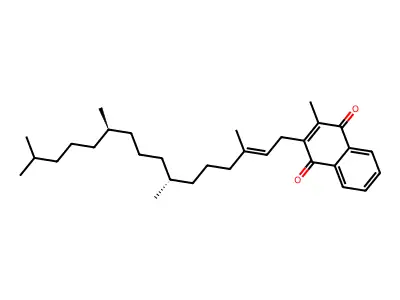 叶绿基甲萘醌 structure