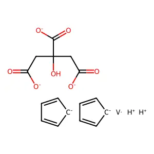 Vanadocene citrate structure