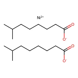 Isononanoic acid, nickel(2+) salt (2:1) structure