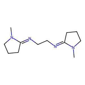 N,N'-Bis(1-methyl-2-pyrrolidinylidene)-1,2-ethanediamine structure