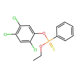 Phosphonothioic acid, phenyl-, O-ethyl O-(2,4,5-trichlorophenyl) ester structure