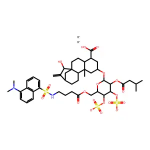 6'-O-dansyl-gamma-aminobutyryl atractyloside structure