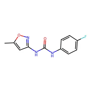 1-(4-Fluorophenyl)-3-(5-methylisoxazol-3-YL)urea structure