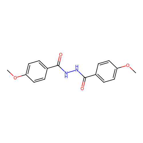 1,2-Bis(4-methoxybenzoyl)hydrazine structure