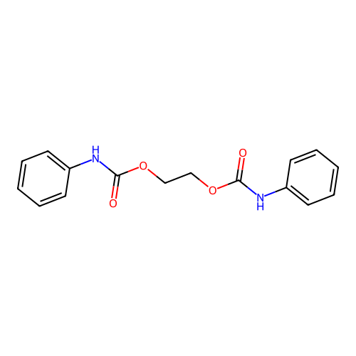 Ethane-1,2-diyl bis(phenylcarbamate) structure