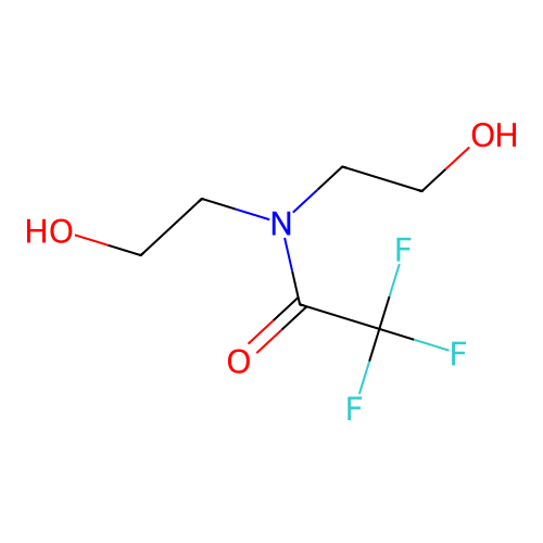 2,2,2-trifluoro-N,N-bis(2-hydroxyethyl)acetamide structure