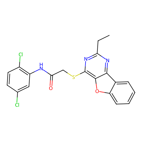 C20H15Cl2N3O2S structure