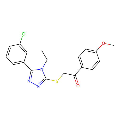 C19H18ClN3O2S structure