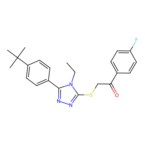 C22H24FN3OS structure