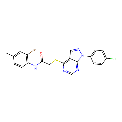 C20H15BrClN5OS structure
