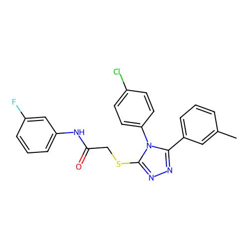 C23H18ClFN4OS structure