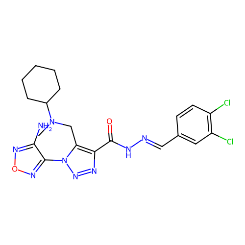 C20H23Cl2N9O2 structure