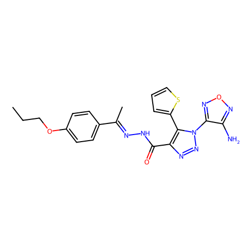 C20H20N8O3S structure