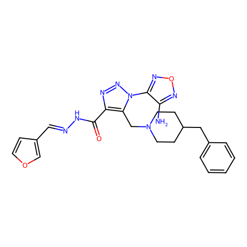 C23H25N9O3 structure
