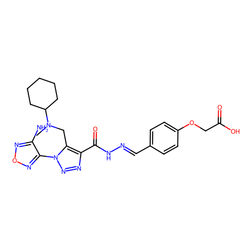 C22H27N9O5 structure