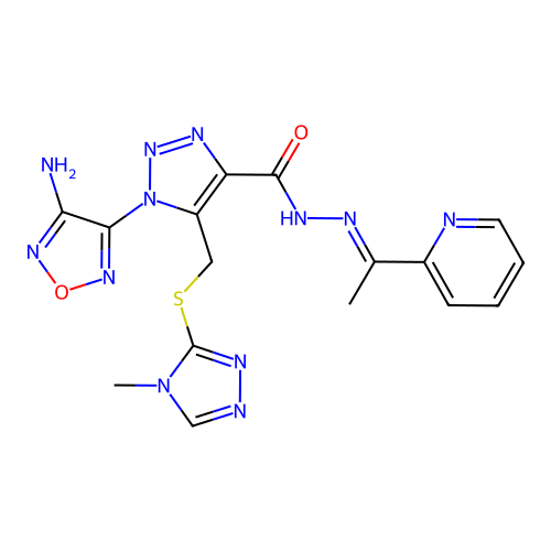 C16H16N12O2S structure