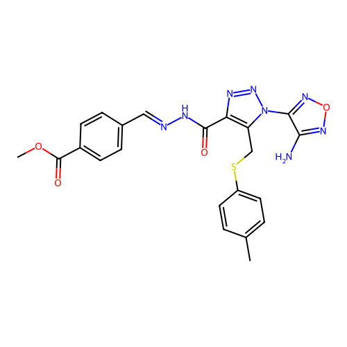 C22H20N8O4S structure