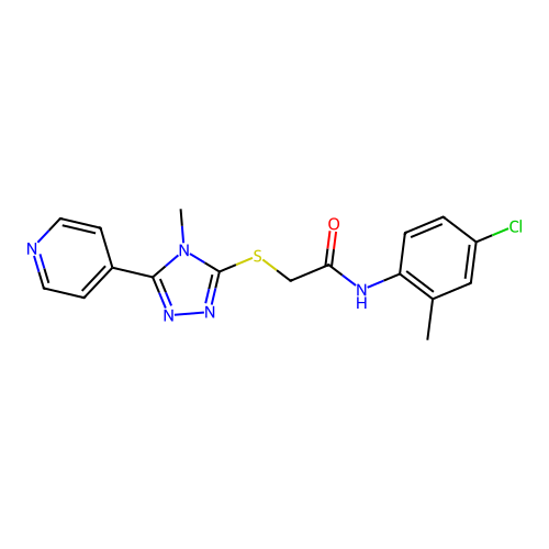C17H16ClN5OS structure
