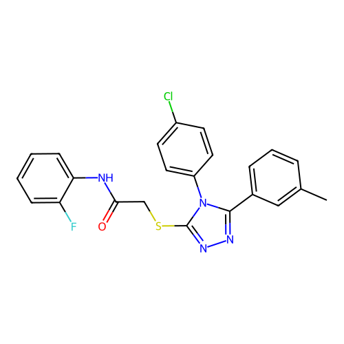C23H18ClFN4OS structure