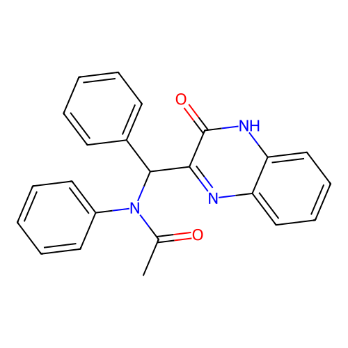 N-[(3-hydroxyquinoxalin-2-yl)(phenyl)methyl]-N-phenylacetamide structure