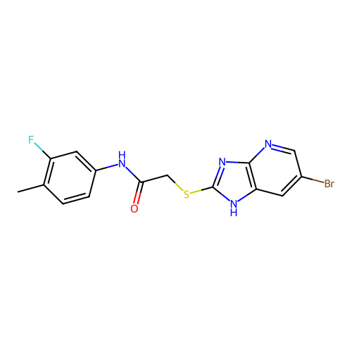 C15H12BrFN4OS structure