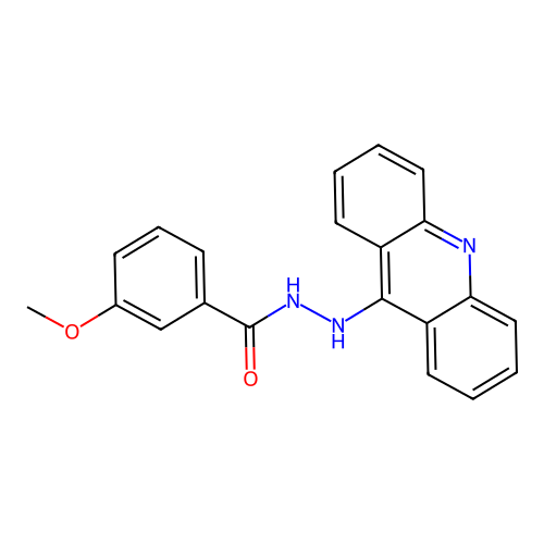 N'-(acridin-9-yl)-3-methoxybenzohydrazide structure
