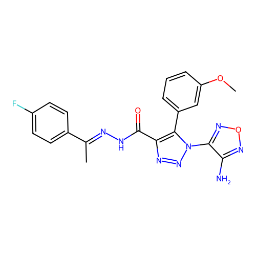 C20H17FN8O3 structure
