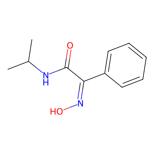 (2Z)-2-(hydroxyimino)-2-phenyl-N-(propan-2-yl)ethanamide structure
