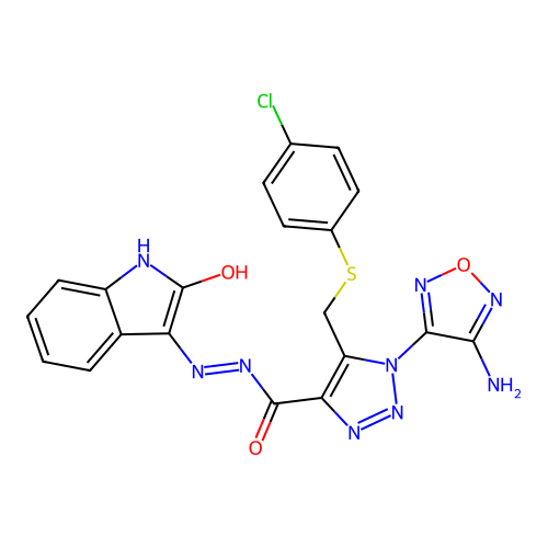C20H14ClN9O3S structure