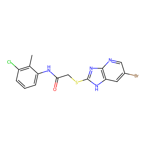 C15H12BrClN4OS structure