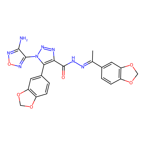 C21H16N8O6 structure