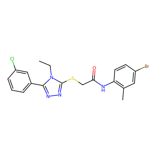 C19H18BrClN4OS structure
